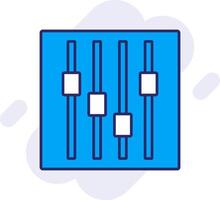 Faders Line Filled Backgroud Icon vector