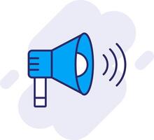 Loud Speaker Line Filled Backgroud Icon vector