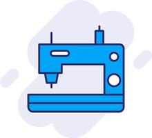 Sewing Machine Line Filled Backgroud Icon vector