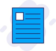 News Line Filled Backgroud Icon vector