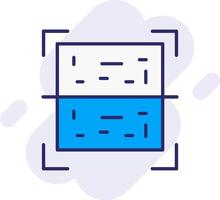 Qr Code Line Filled Backgroud Icon vector