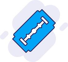 Shaving Blade Line Filled Backgroud Icon vector