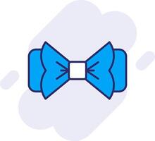 Bow Tie Line Filled Backgroud Icon vector