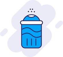 Salt Line Filled Backgroud Icon vector