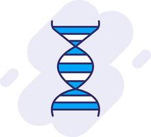 Dna Line Filled Backgroud Icon vector