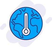 clima cambio línea lleno fondo icono vector