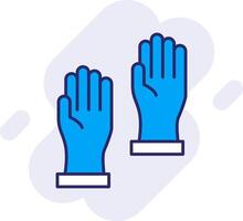 Gloves Line Filled Backgroud Icon vector