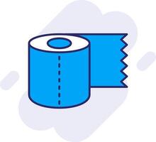 Toilet Paper Line Filled Backgroud Icon vector