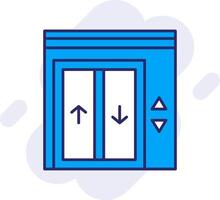 Elevator Line Filled Backgroud Icon vector