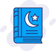 Holy Book Line Filled Backgroud Icon vector