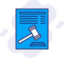 Legal Document Line Filled Backgroud Icon vector