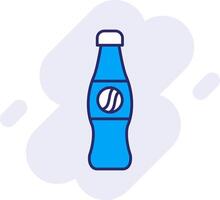 Cola Line Filled Backgroud Icon vector