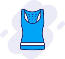 Tank Top Line Filled Backgroud Icon vector