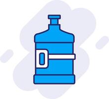 Water Flask Line Filled Backgroud Icon vector