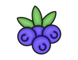 a 3d Blue Berry on a transparent background png