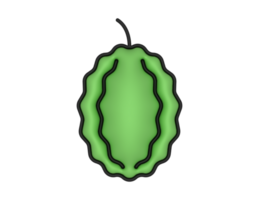 a 3d Durian Fruit on a transparent background png