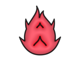 a 3d Dragon Fruit on a transparent background png