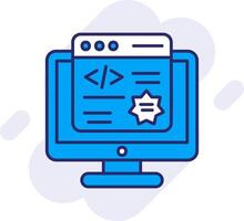 Pop Up Line Filled Backgroud Icon vector