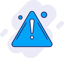 Warning Line Filled Backgroud Icon vector