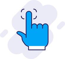 Finger Print Line Filled Backgroud Icon vector