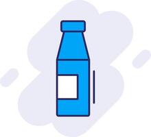 Leche botella línea lleno fondo icono vector