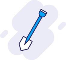 Shovel Line Filled Backgroud Icon vector