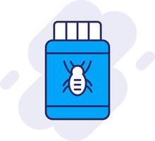 Pesticide Line Filled Backgroud Icon vector