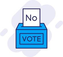 votar No línea lleno fondo icono vector