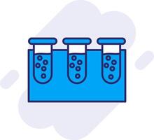 Test tube Line Filled Backgroud Icon vector