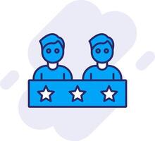 Candidates Line Filled Backgroud Icon vector