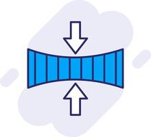 Elasticity Line Filled Backgroud Icon vector