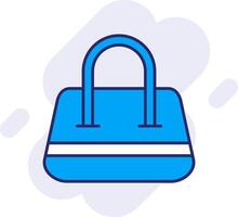 Purse Line Filled Backgroud Icon vector
