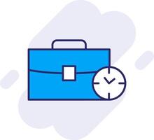 Office Time Line Filled Backgroud Icon vector