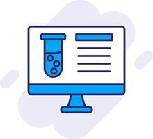 Computer Science Line Filled Backgroud Icon vector