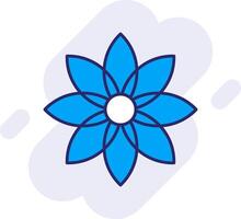 Dandelion Line Filled Backgroud Icon vector