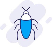 insecto línea lleno fondo icono vector