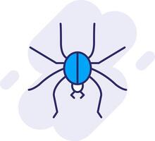 Spider Line Filled Backgroud Icon vector