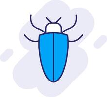 insecto línea lleno fondo icono vector