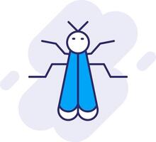 Insect Line Filled Backgroud Icon vector