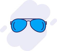 Sun Glasses Line Filled Backgroud Icon vector
