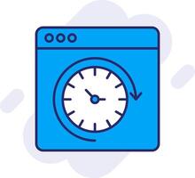 Routine Line Filled Backgroud Icon vector