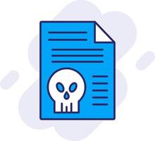 Document Line Filled Backgroud Icon vector