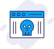 Webpage Line Filled Backgroud Icon vector