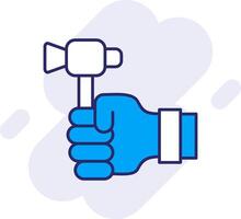 Labour Day Line Filled Backgroud Icon vector