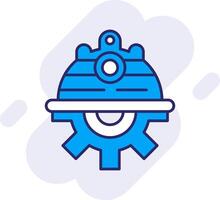 Engineer Line Filled Backgroud Icon vector