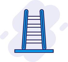 Step Ladder Line Filled Backgroud Icon vector