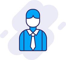 Employee Line Filled Backgroud Icon vector