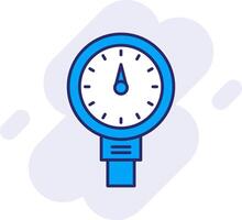 Meter Line Filled Backgroud Icon vector