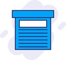 Storage Box Line Filled Backgroud Icon vector
