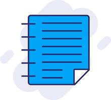 Task Line Filled Backgroud Icon vector